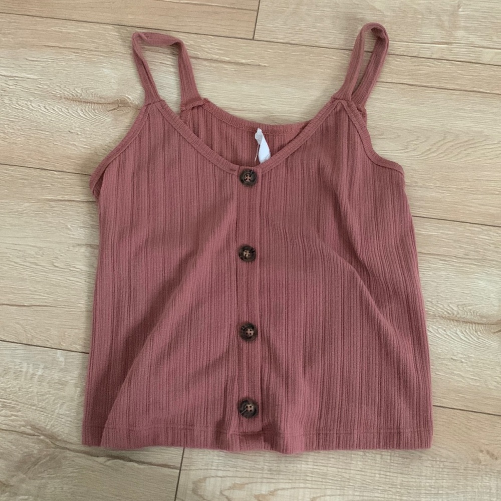 Pink button down.